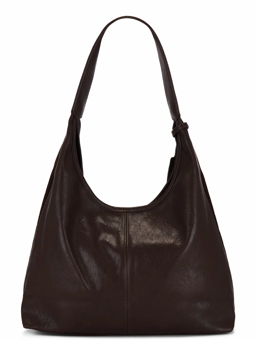 8 Other Reasons Dark Brown Slouch Suede Bag